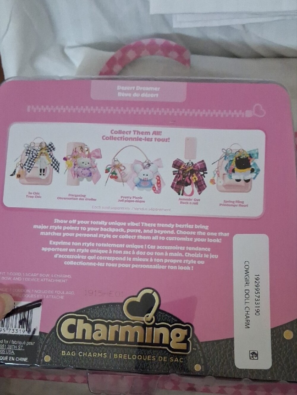 Charming Kids Bag Charms Set — Pink - Picture 4 of 6